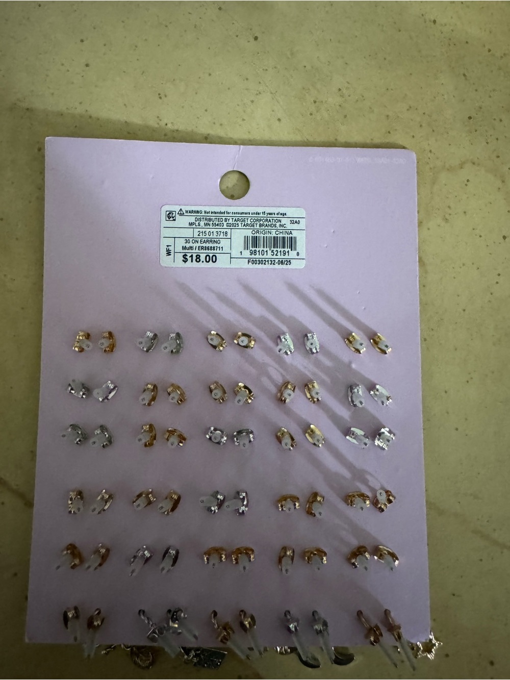 wild fable Mixed Gold and Silver Stud & Hoop Earring Set NEW - Picture 3 of 3